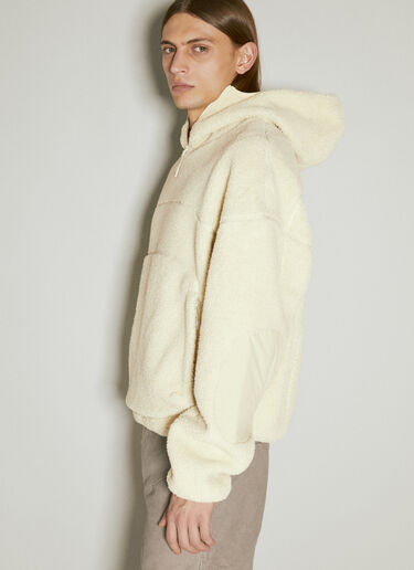 Entire Studios Fluffy Fleece Hooded Sweatshirt Beige ent0353012