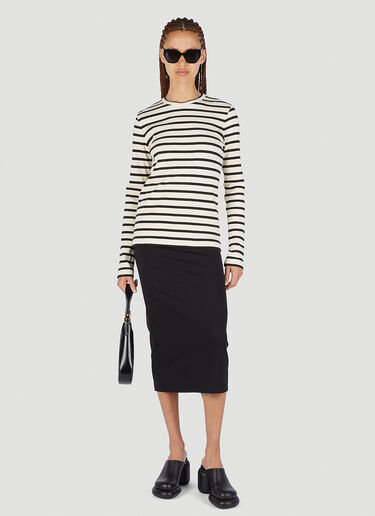 Jil Sander+ Striped Long Sleeved T-Shirt White jsp0251014