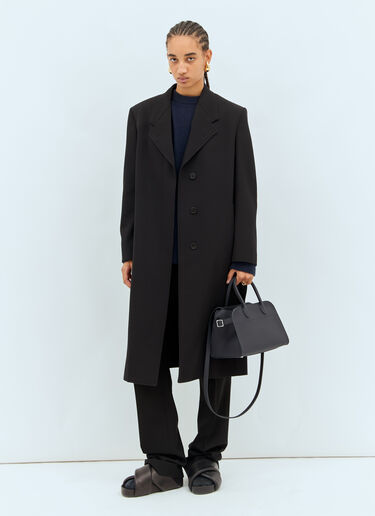 The Row Elea Wool Coat Black row0258009