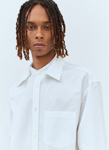 Gucci Double-Collar Poplin Shirt White guc0157006