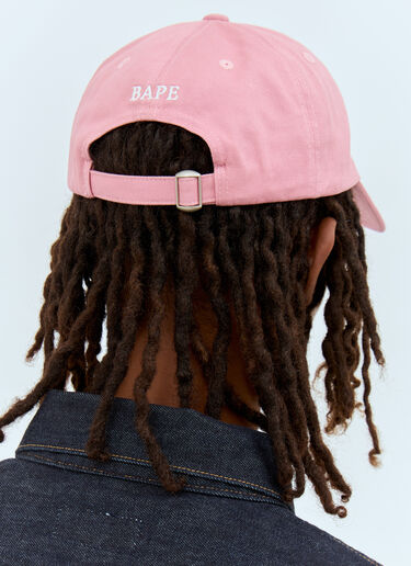 A BATHING APE® Ape Head Panel Baseball Cap Pink aba0156014