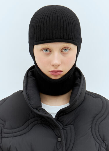 Moncler Wool And Cashmere Balaclava Black mon0258038