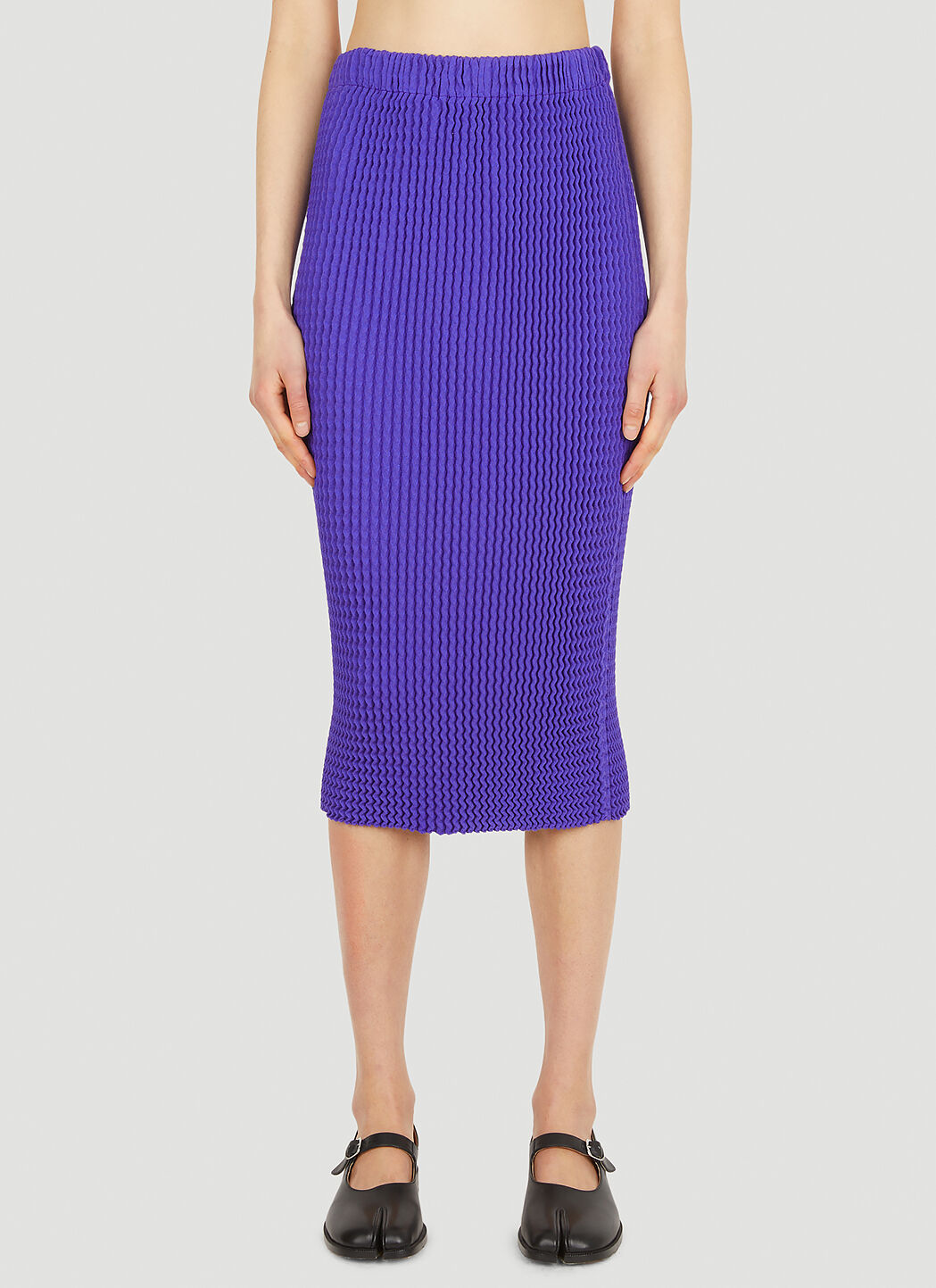 Issey Miyake Spongy Skirt in Purple | LN-CC®