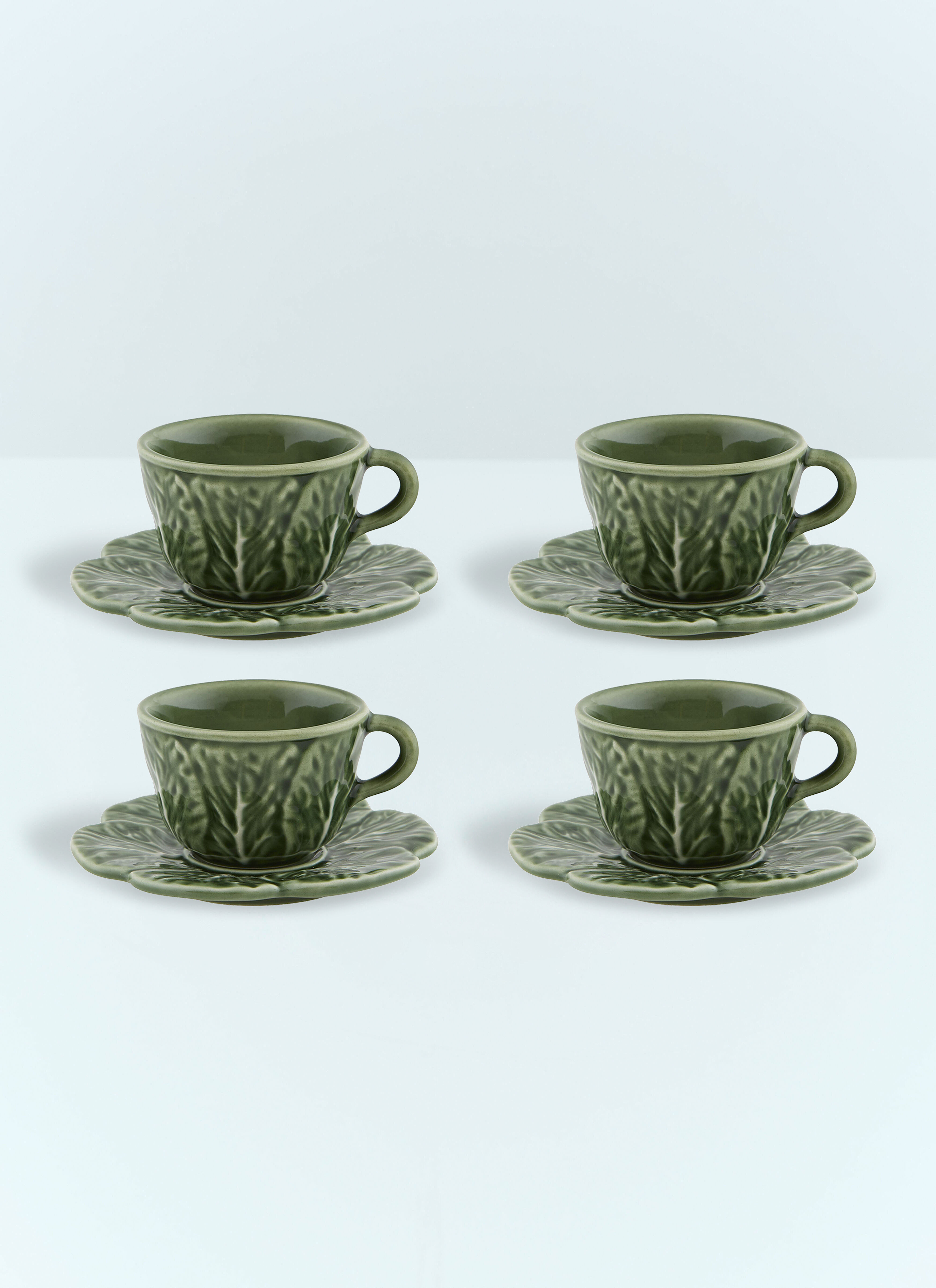 Polspotten Set Of Four Couve Coffee Cups And Saucers Blue wps0691152