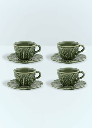 Rizzoli International Publications Set Of Four Couve Coffee Cups And Saucers Red wps0691293