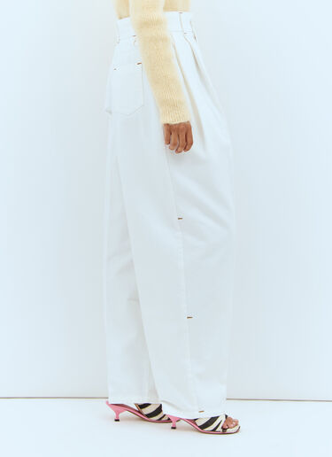 Jacquemus Le De-Nimes Curzi Jeans White jac0258009