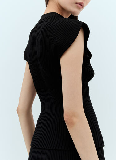 Issey Miyake Sensu Knit Top Black ism0257010