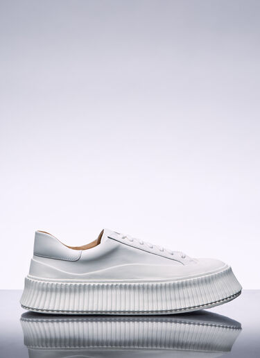 Jil Sander Leather Sneakers White jil0256018