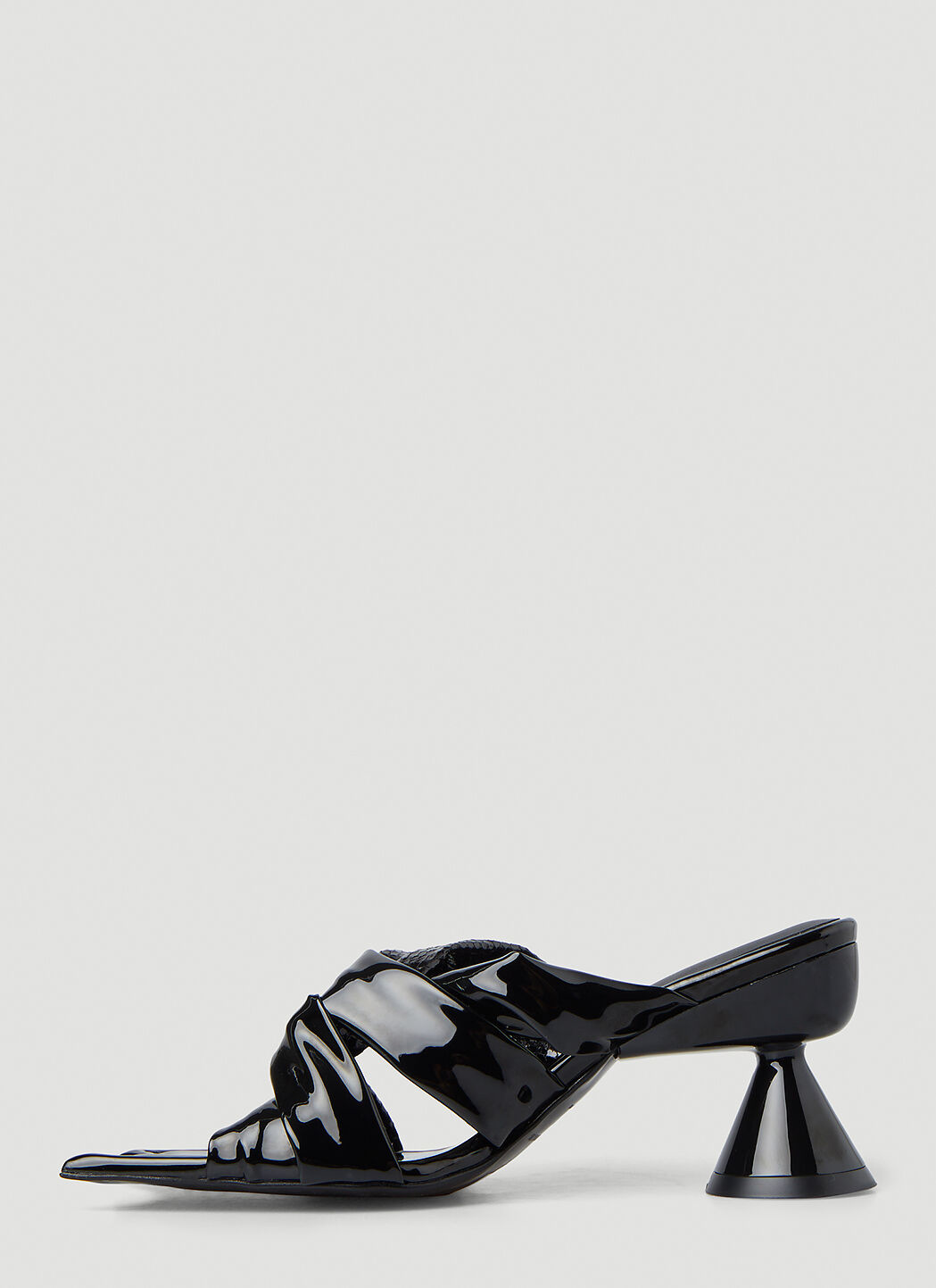 Paula Canovas del Vas Unisex Diablo Heeled Sandals in Black | LN-CC®