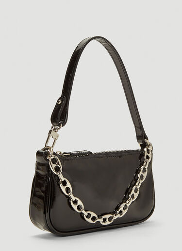 BY FAR Rachel Patent Leather Bag in Black