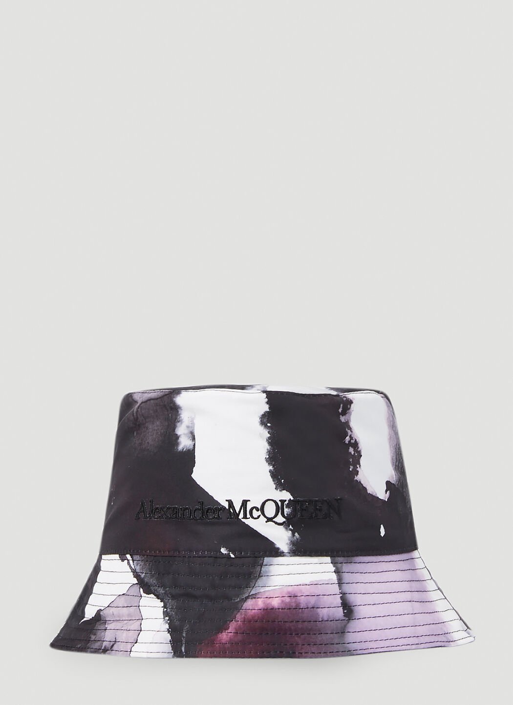 Alexander McQueen Watercolour Bucket Hat Black amq0252012