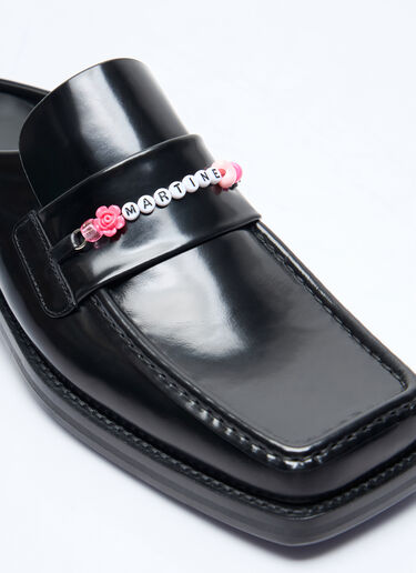 Martine Rose Beaded Square-Toe Mule Black mtr0156017