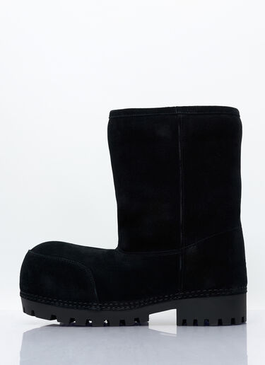 Balenciaga Alaska Faux-Fur Low Boots Black bal0257030