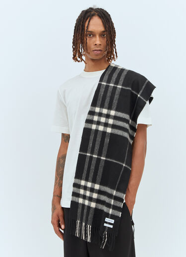 Burberry Giant Check Cashmere Scarf Black bur0157033