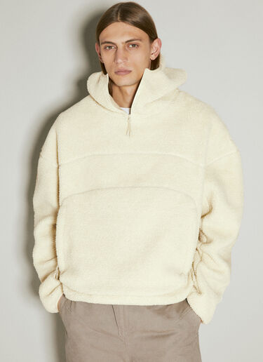 Entire Studios Fluffy Fleece Hooded Sweatshirt Beige ent0353012