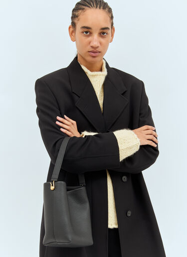 The Row Small N/S Hook Tote Bag Black row0257028