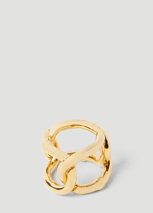 Saint Laurent Chain Link Ring Blue sla0253036