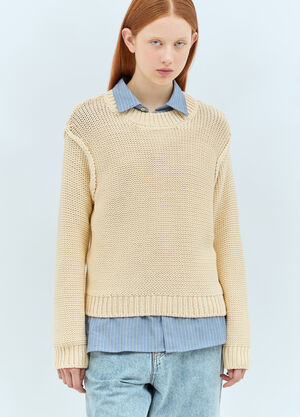 A.P.C. Cotton-Blend Sweater Beige apc0257001