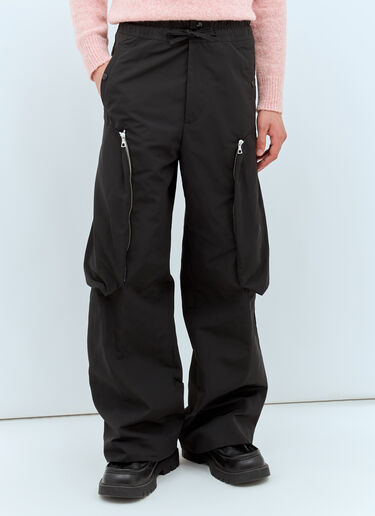 Dries Van Noten Drawstring Cargo Pants Black dvn0158010