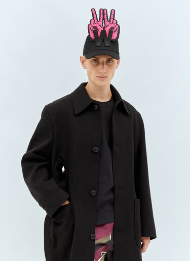 Walter Van Beirendonck Graphic W Baseball Cap Black wlt0158020