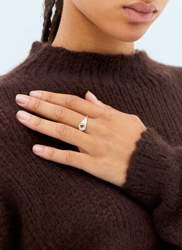 Bleue Burnham A Mini Good Heart Signet Ring Silver bbm0356006