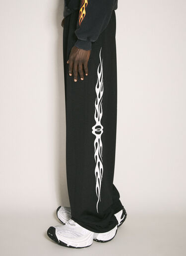 Balenciaga Burning Unity Baggy Trackpants Black bal0157002