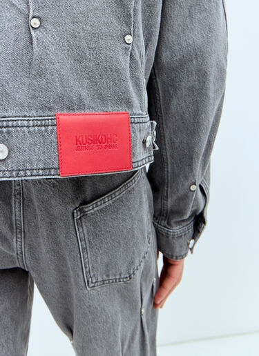 Kusikohc Multi Rivet Denim Jacket Grey kus0156002