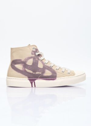 Jacquemus Plimsoll High-Top Sneakers Gold jas0256001