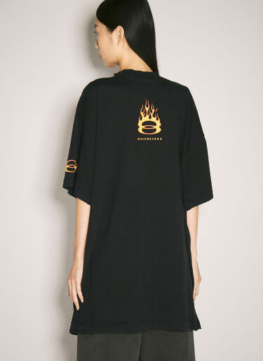 Balenciaga Burning Unity T 恤 黑色 bal0257027