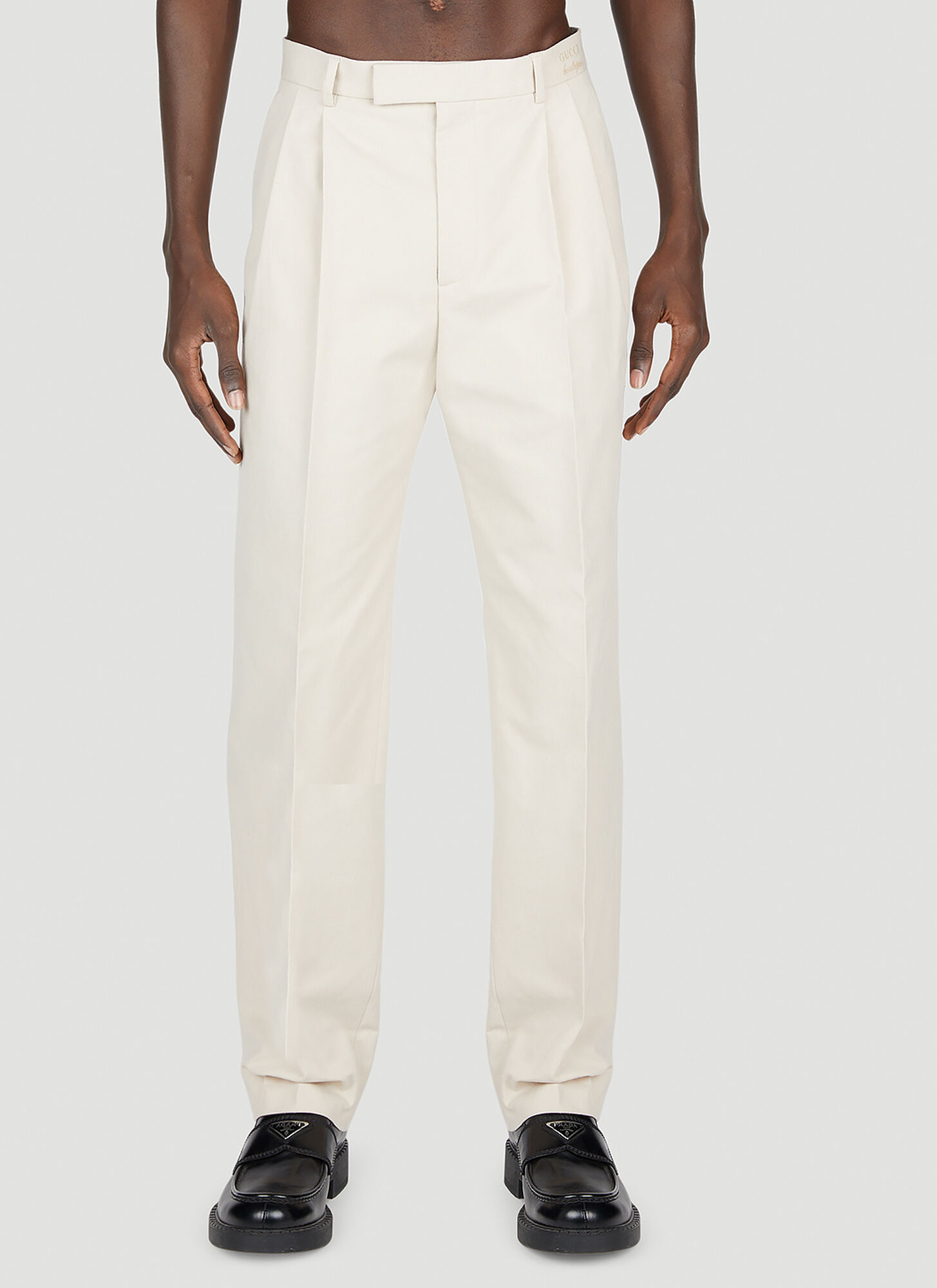 Gucci Relaxed Trousers Male Beigemale