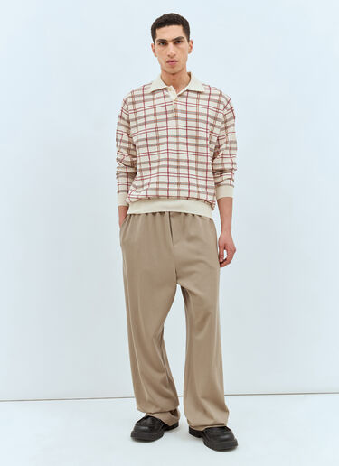 The Row Balthus Polo Sweater Beige row0157006