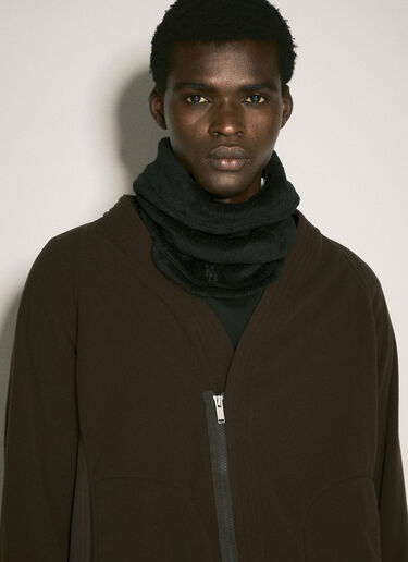 UNDERCOVER x Nonnative Logo Patch Velvet Scarf Black unn0155007