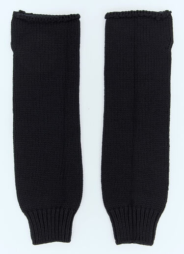 Dries Van Noten Wool Long Cuffs Black dvn0158032