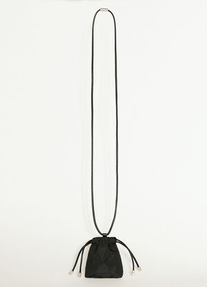 Moncler Paris Mini Airpod Holder Pouch Black mon0157058