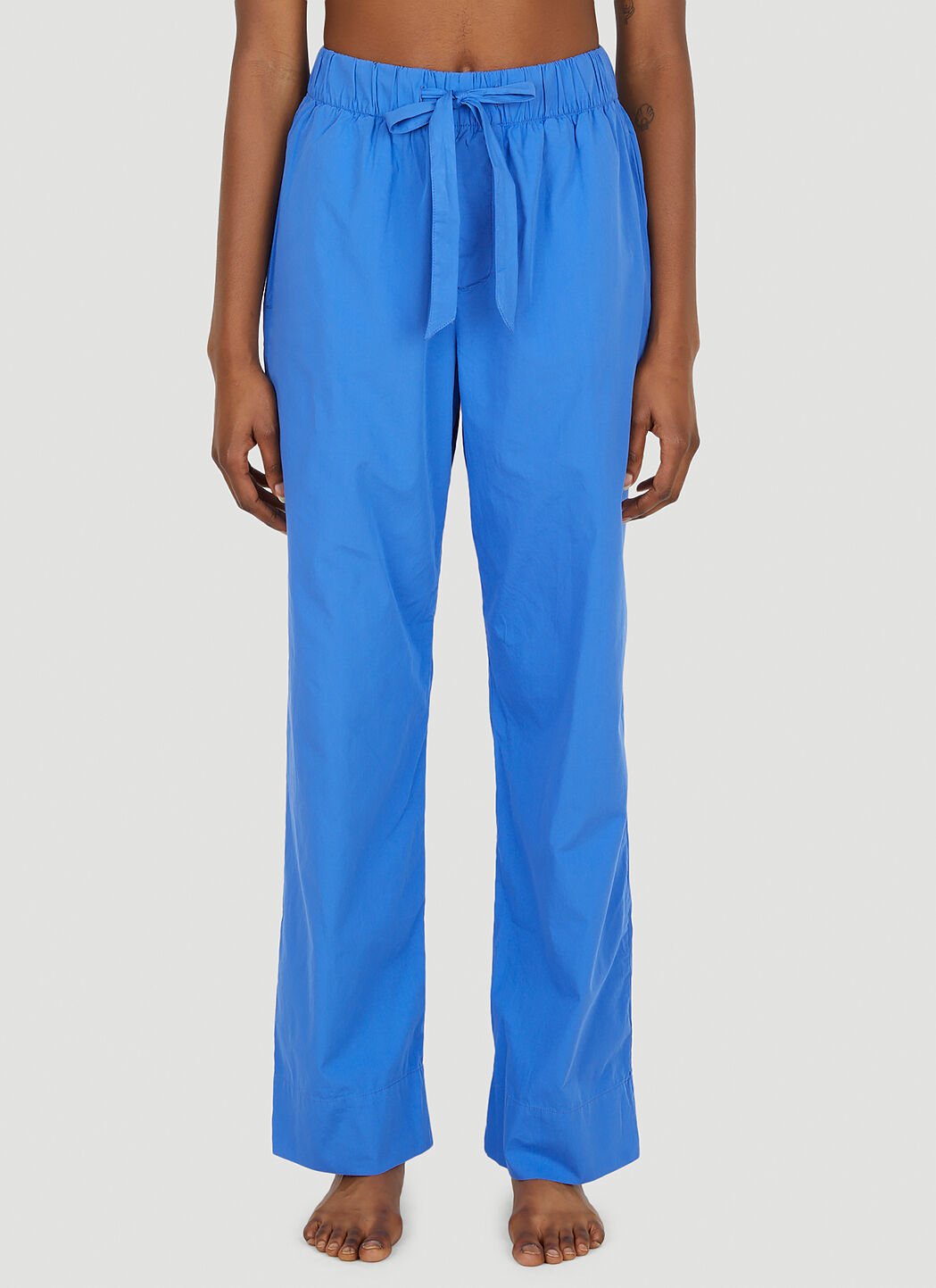 TEKLA drawstring pyjama trousers - Blue
