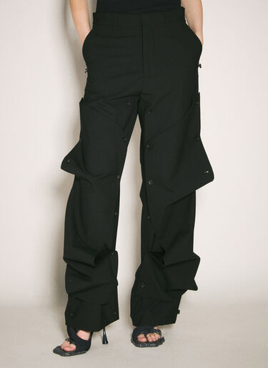 Y/Project Button Panel Pants Black ypr0358011