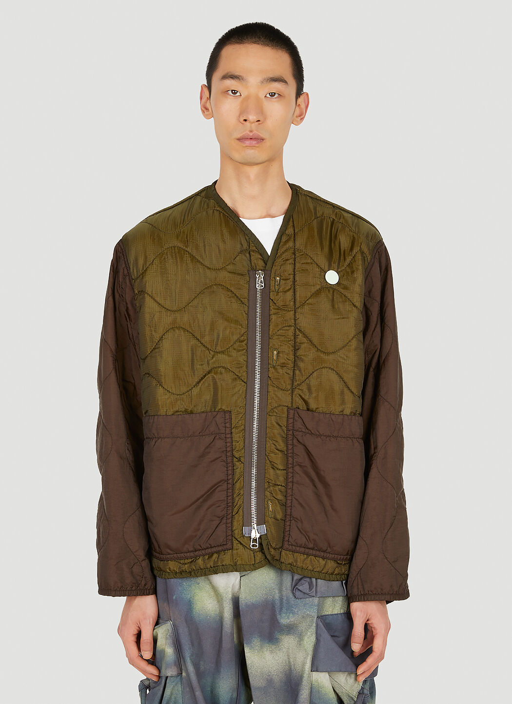 OAMC RE-WORK Quilted Liner Jacket in Green | LN-CC