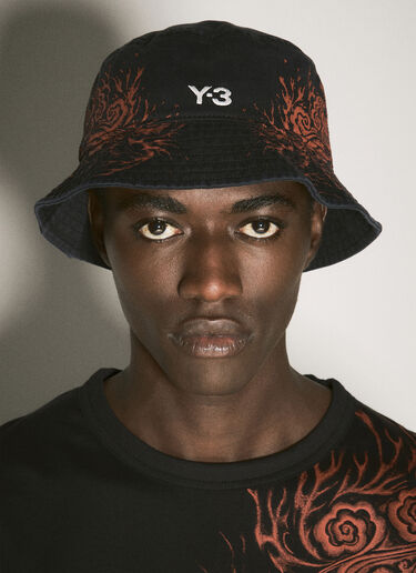 Y-3 JFA Logo Patch Bucket Hat Black yjf0158017