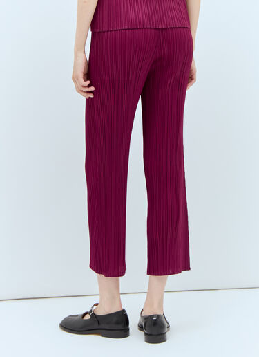 Pleats Please Issey Miyake May Pants Burgundy plp0257010