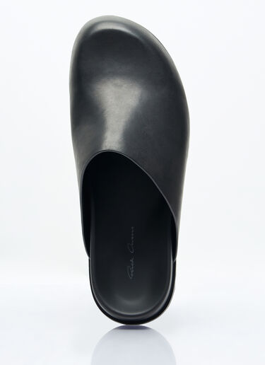 Rick Owens Leather Mules Black ric0157027