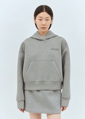 Gucci Jersey Hooded Sweatshirt Grey guc0257038