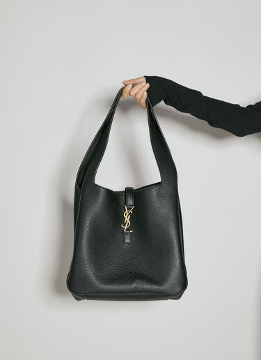 Saint Laurent Bea Leather Tote Bag Black sla0254109
