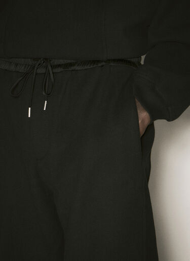 Saint Laurent Wide-Leg Track Pants Black sla0156015