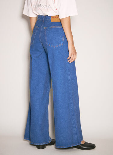 Marni Logo Patch Jeans Blue mni0257014