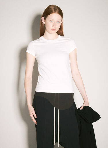 Rick Owens Cropped Level T-Shirt White ric0257009