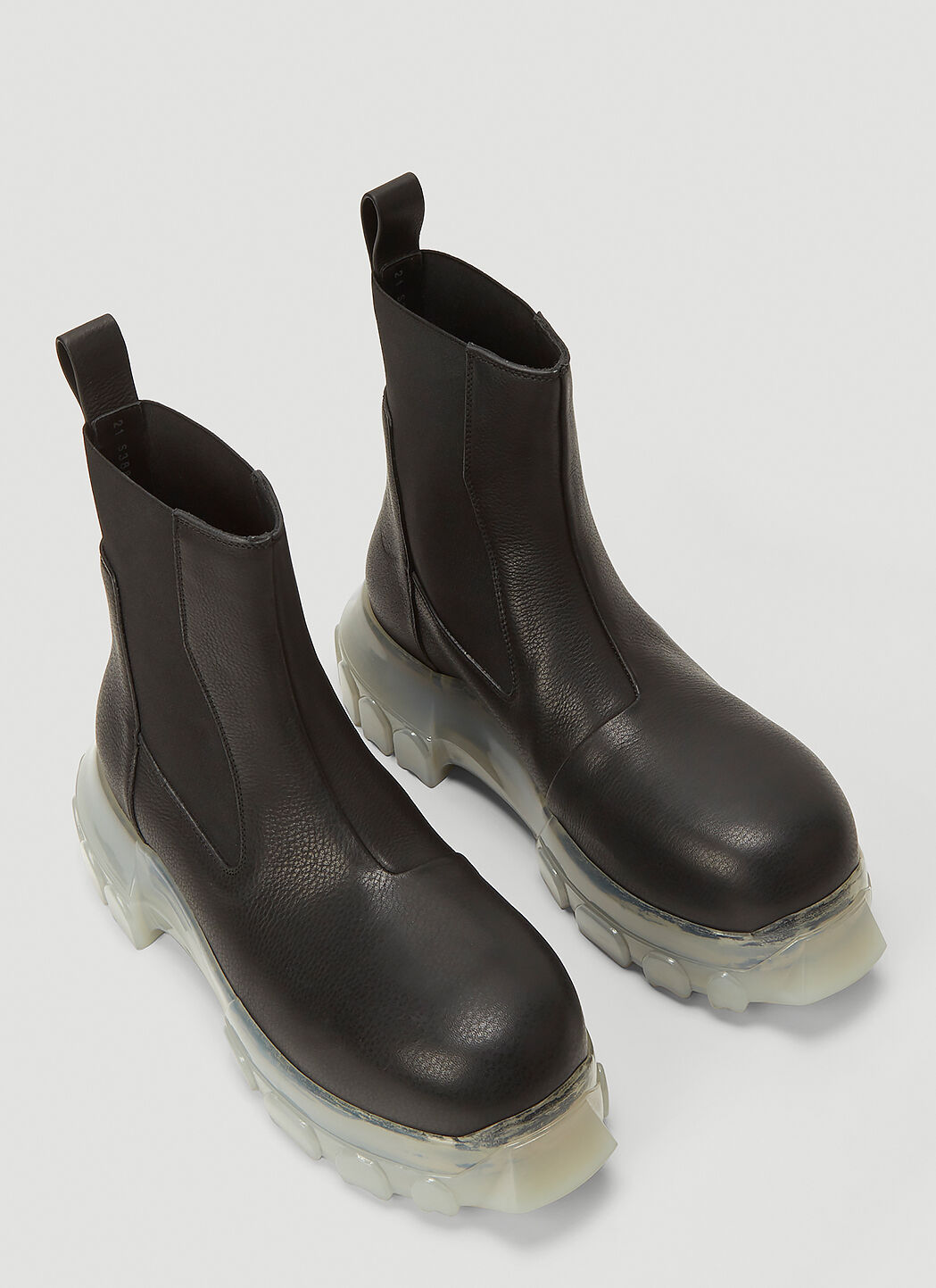 Rick Owens Bozo Tractor Beetle Boots in Black | LN-CC