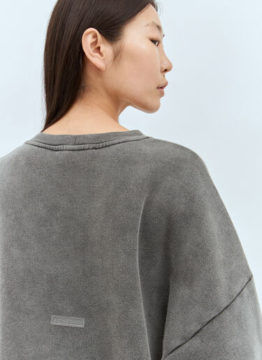 Acne Studios 徽标贴饰运动衫 黑色 acn0357002