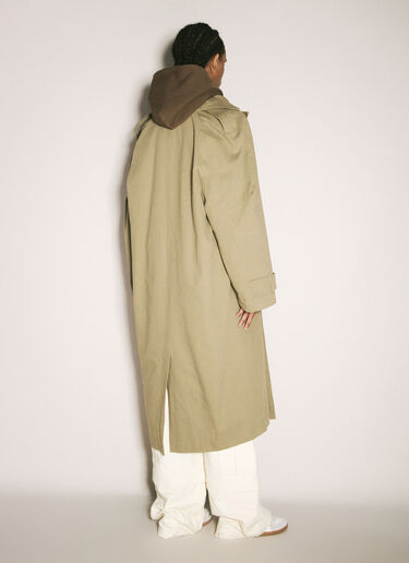 Entire Studios Canvas Trench Coat Khaki ent0157017