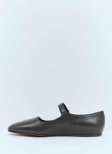 The Row Ava Ballerina Flats Black row0258027