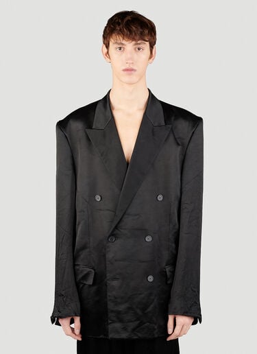 Balenciaga Men's Steroid DB Blazer in Black | LN-CC®